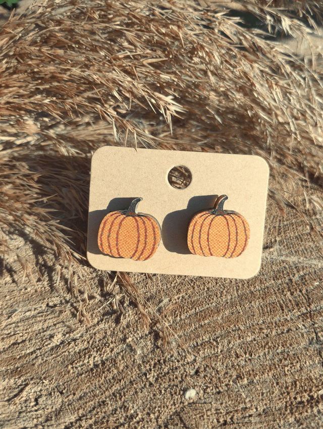 Puces - Boucles d'oreilles - Citrouilles