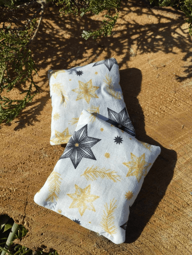 Bouillotte sèche de poche - Etoile de Noël