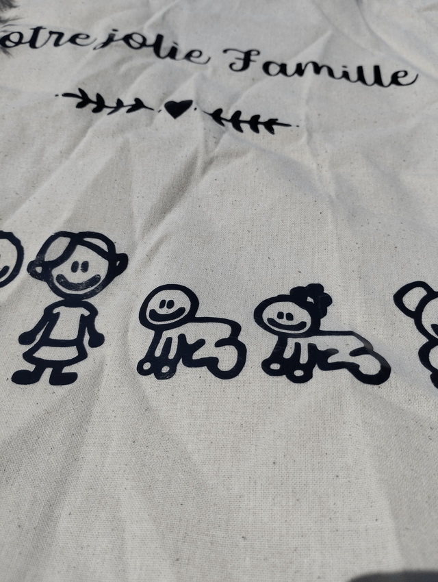 Tote Bag FAMILY à personnaliser avec les membres de votre famille