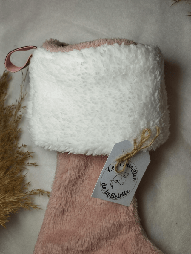 Chaussette / Botte de Noël (Rose)