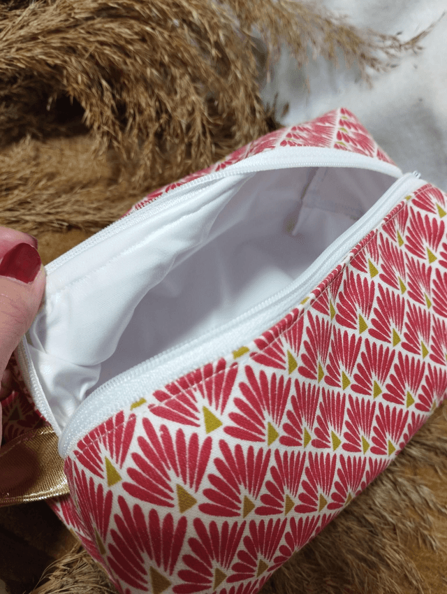 Trousse de toilette - Eventail rouge