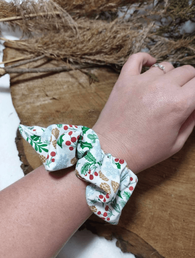 Chouchou Noël blanc