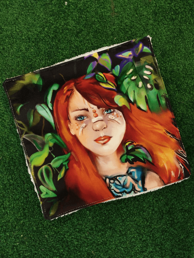 Serviette visage - motif Amazone (Les bizarreries de Rébecca)