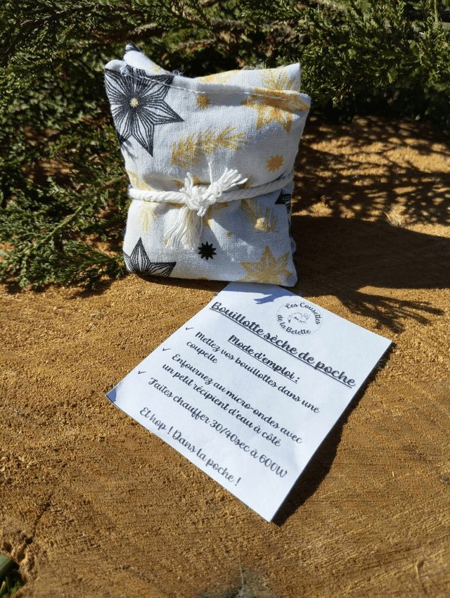 Bouillotte sèche de poche - Etoile de Noël
