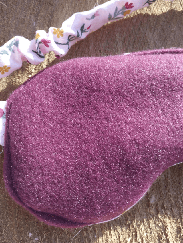 Masque de nuit pour Femme - motif fleurs à paillettes
