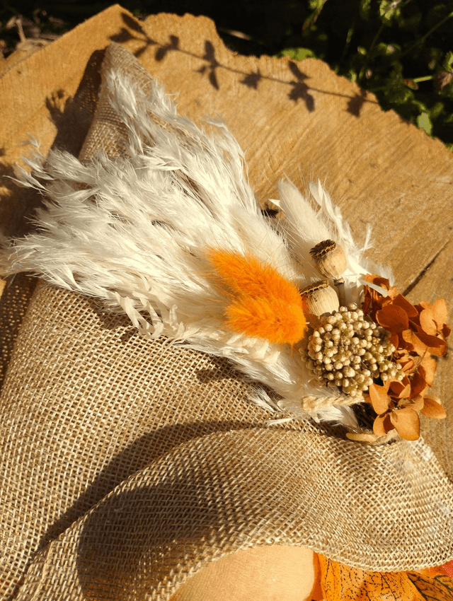 Gnome à suspendre - Fleurs séchées
