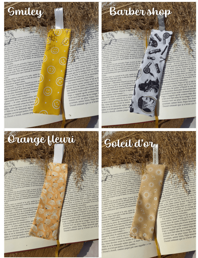 Marque page en tissus