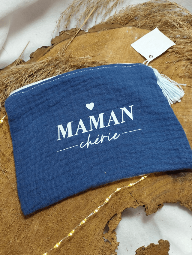 Pochette zipée MAMAN