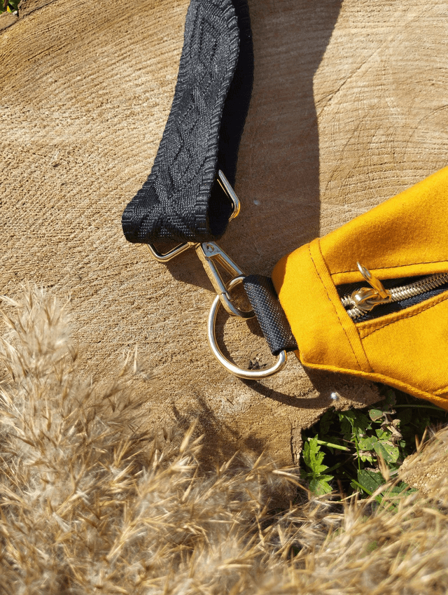BANANA BAG - Upcyclé Denim Moutarde
