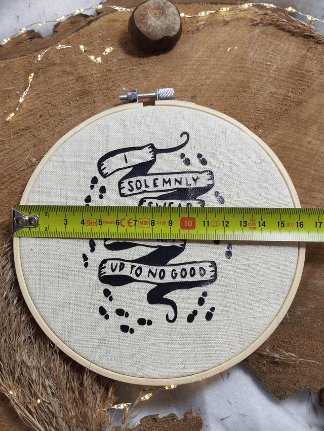 Cadre de broderie - Carte du Maraudeur Harry Potter 