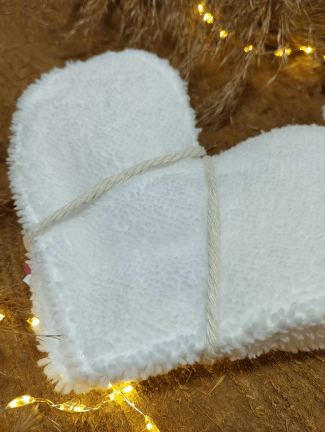 Collection LOVE - lot de 4 cotons lavables Coeurs