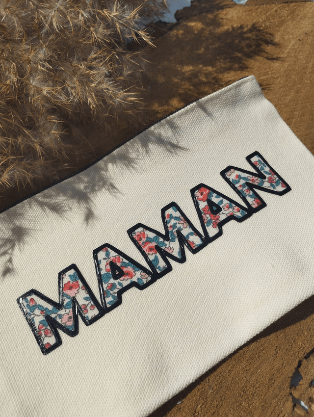 Pochette fleurie MAMAN 