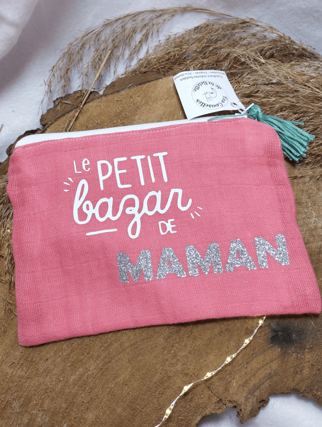 Pochette zipée MAMAN