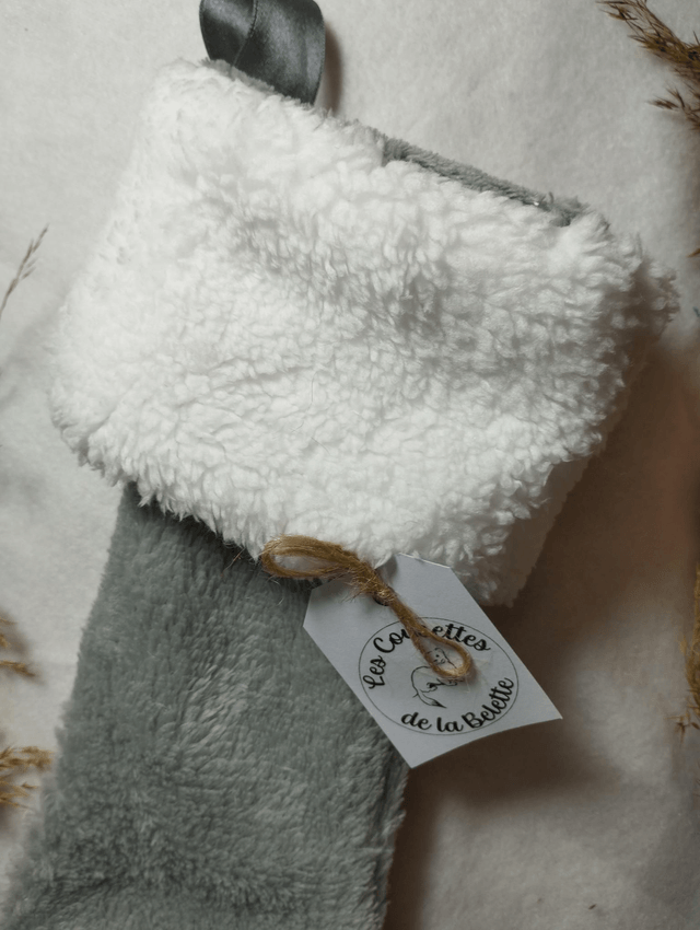 Chaussette / Botte de Noël (Gris)