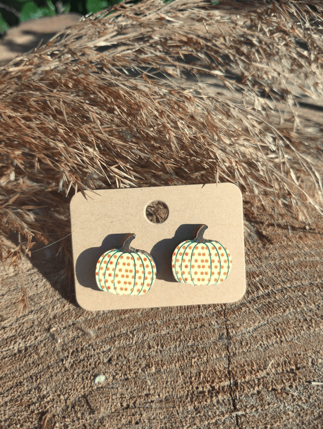 Puces - Boucles d'oreilles - Citrouilles
