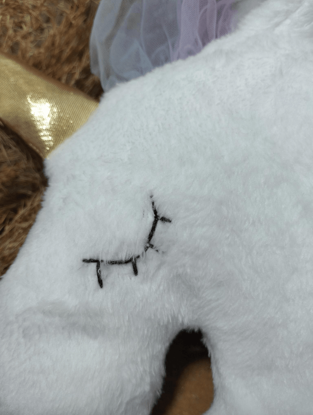 Peluche Licorne en pilou tout doux