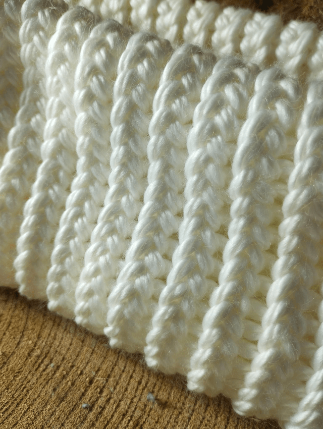 Snood / Tour de cou tricoté - taille adulte (Blanc)
