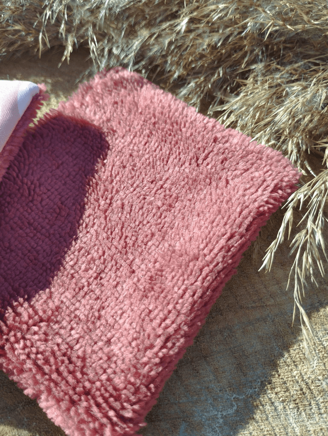 Lot de 5 cotons lavables - motif tapis d'automne