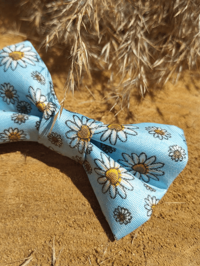 Barrette nœud - marguerite 