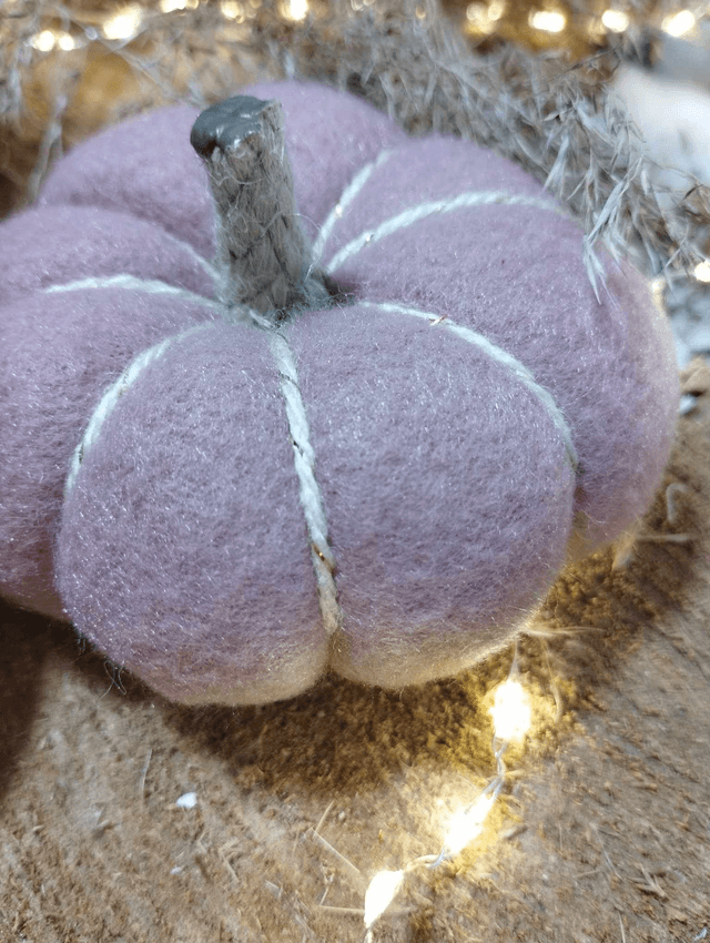 Citrouilles en tissus - rose