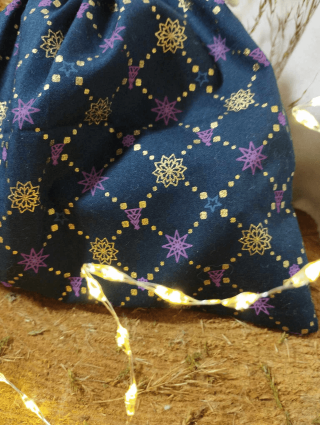Emballage Cadeau - Pochon - Sac cadeau (motif Nuit pailletée)