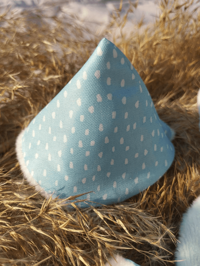 Tipi à Pipi - motif bleu à pois