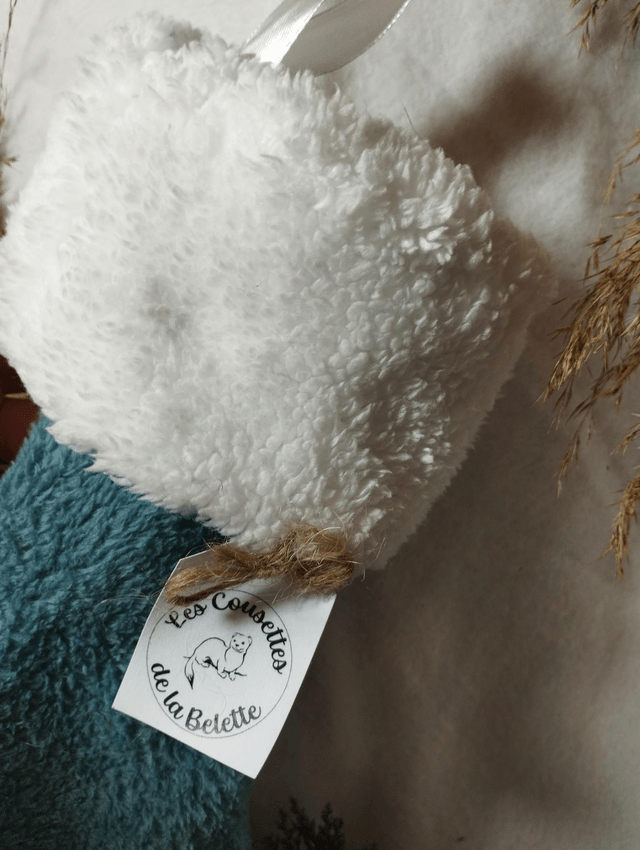 Chaussette / Botte de Noël (Bleu)