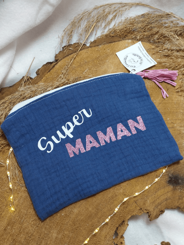 Pochette zipée MAMAN