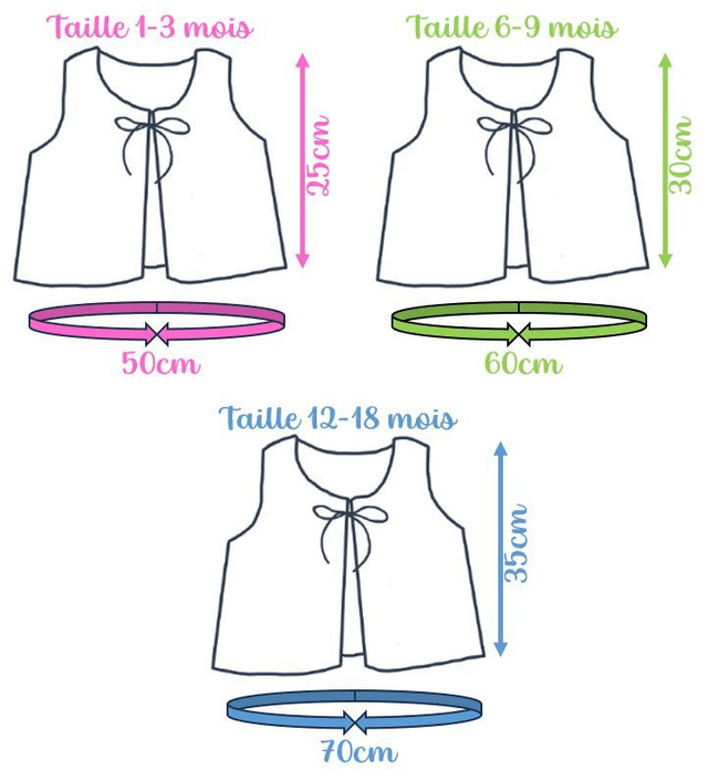 Gilet de berger enfant réversible
