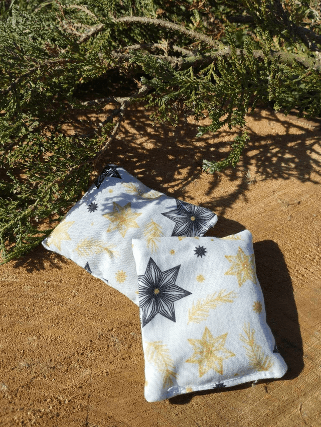 Bouillotte sèche de poche - Etoile de Noël