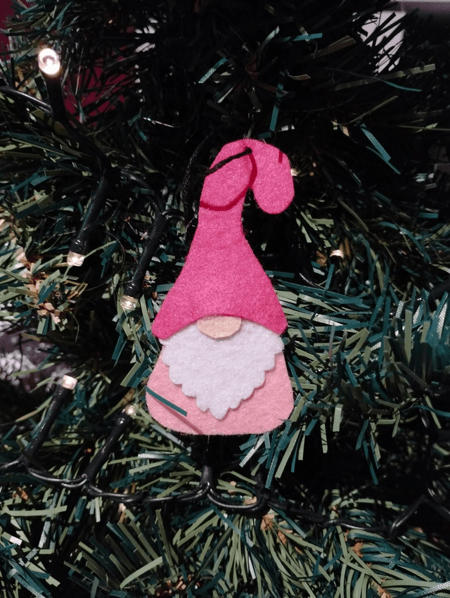 Gnome de Noël à suspendre