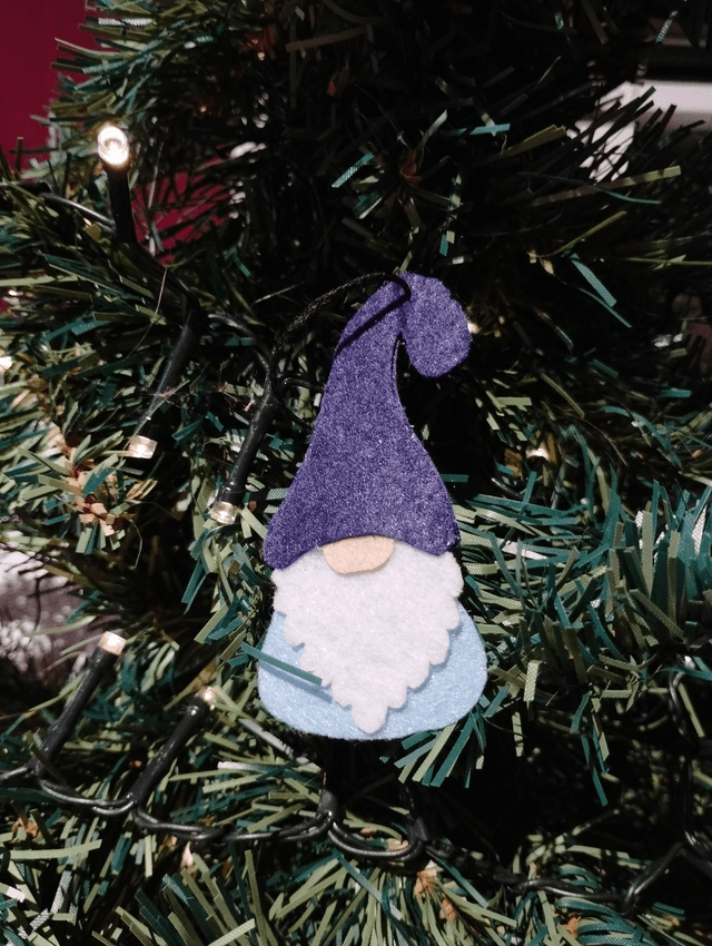 Gnome de Noël à suspendre
